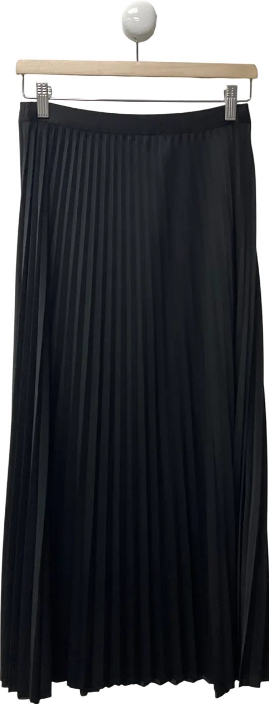 TU Black Chiffon Pleated Skirt UK 8