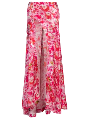 Tulip-print Maxi Skirt