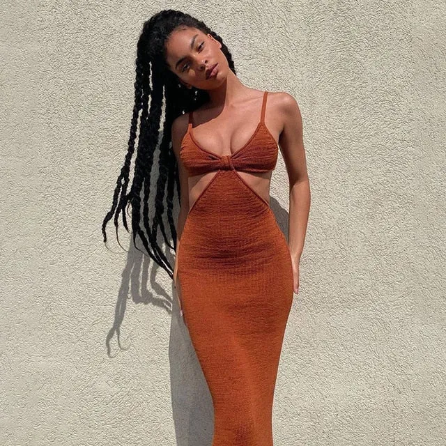 Vacation Knitted Maxi Dresses for Women