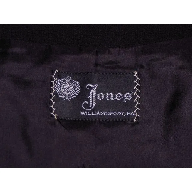 Vintage Ladies  Black Wool Suit/Dress Branell Jones 1950s