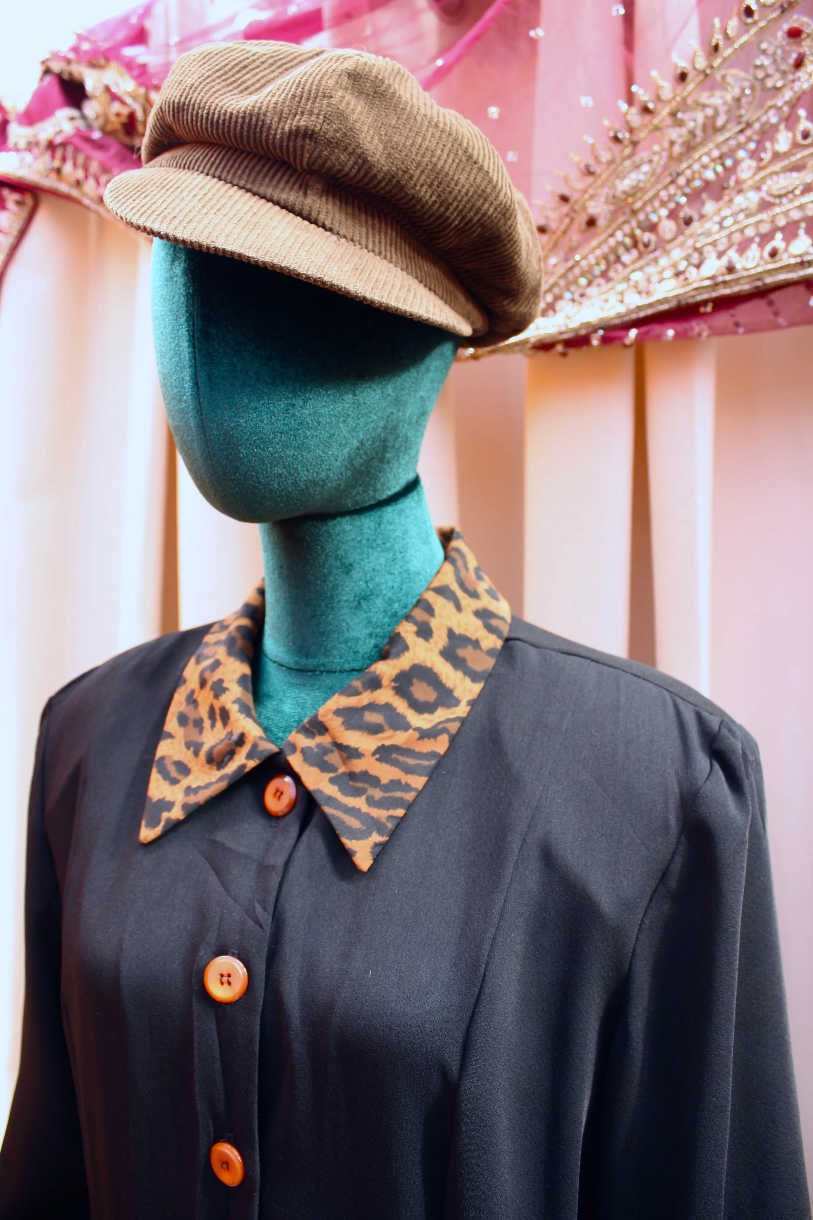 Vintage Leopard Print 80s Jumpsuit