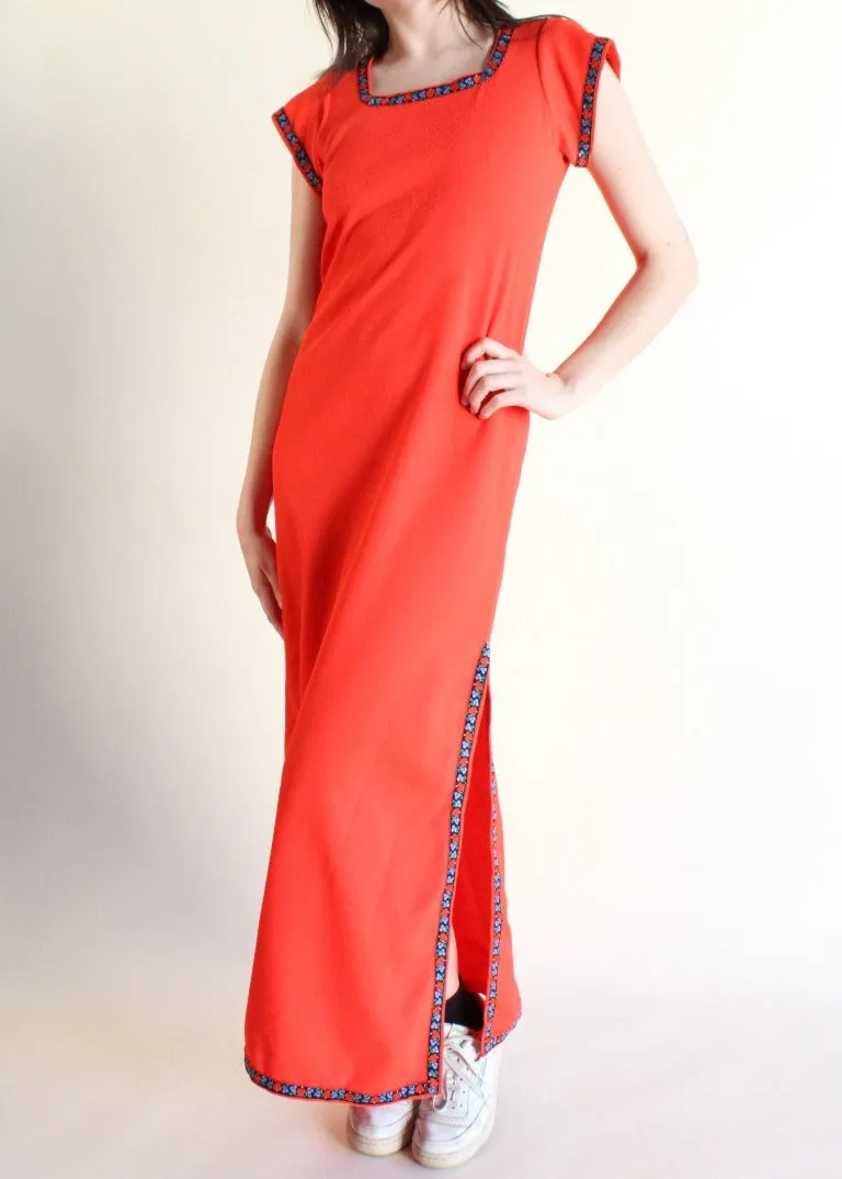 Vintage Maxi Dress D0177