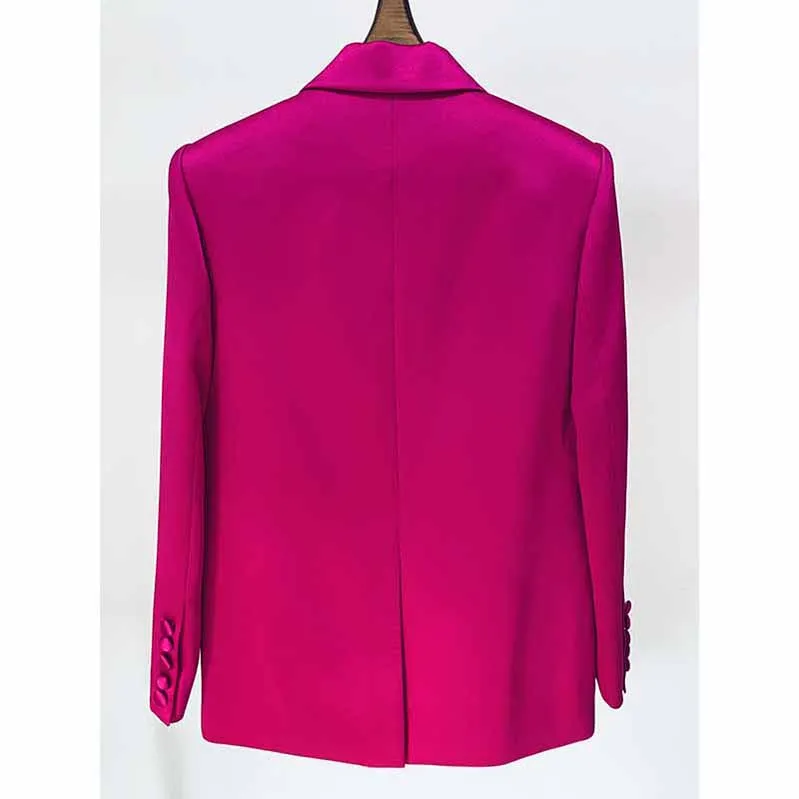 Women Rose Bra  Blazer   Rose Skirt 3 Pieces Set Short Skirt Suits