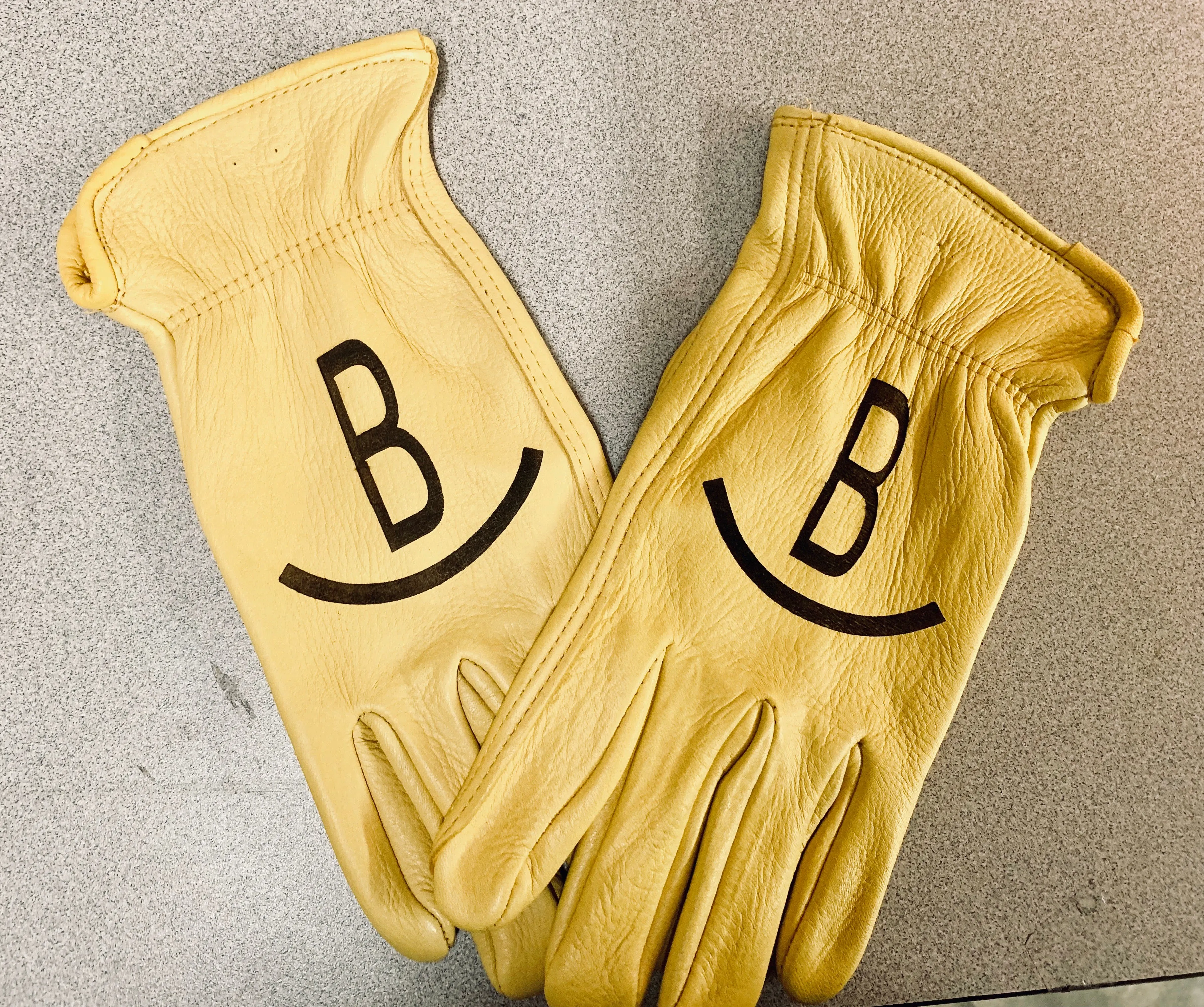 Youth Custom Leather Work Gloves